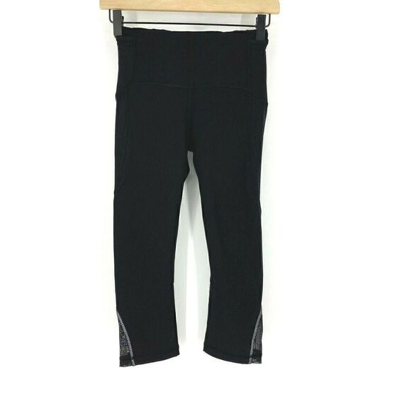 Lululemon Leggings Free Runner Crop Mesh - Picture 1 of 9